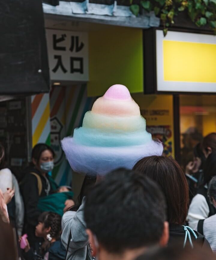 verrückte Zuckerwatte