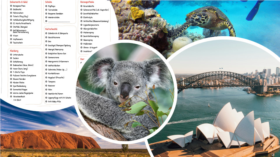 Australien Packliste Teaserbild Australien Packliste Teaserbild