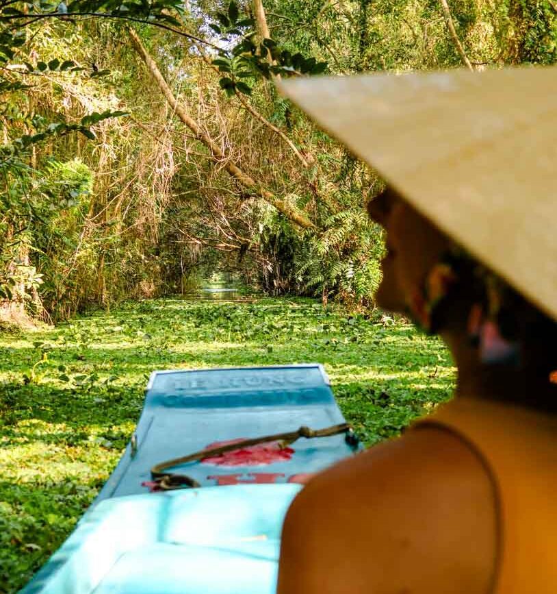 bootsfahrt durch das lung ngoc hoang nature reserve