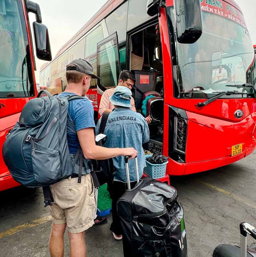 busfahren in vietnam