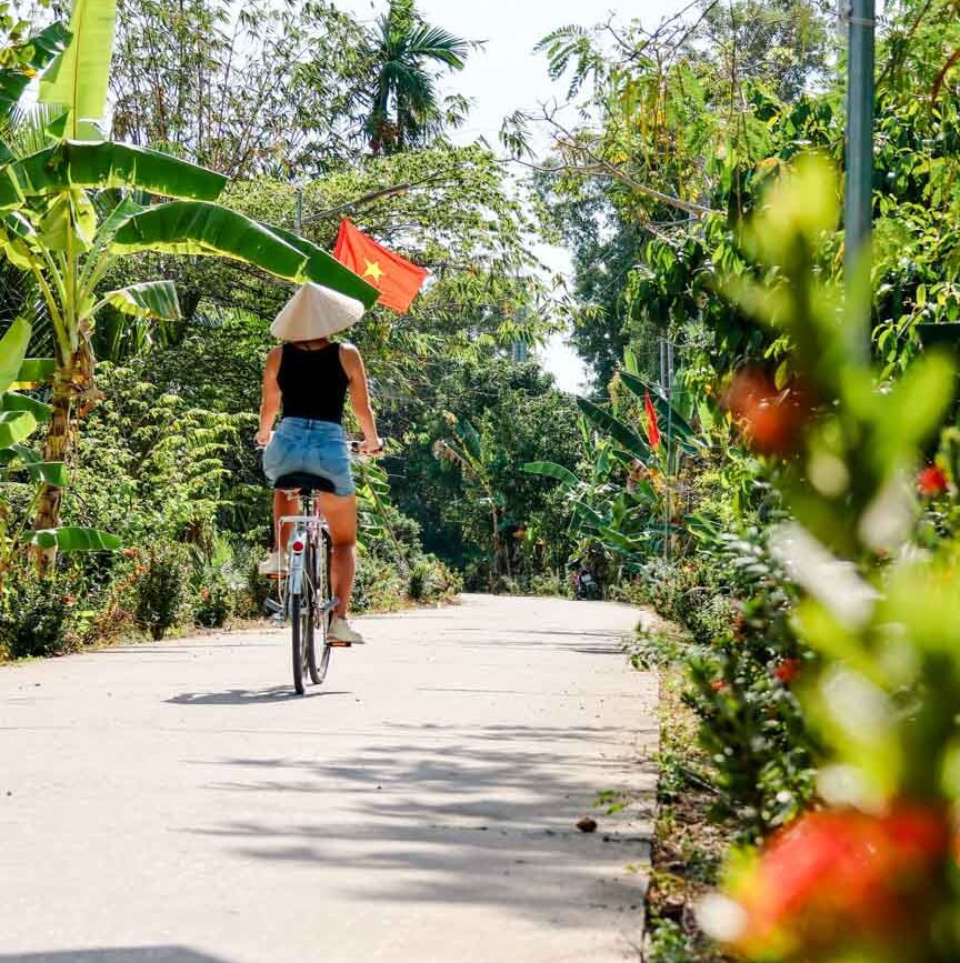 fahrrad fahren in can tho vietnam