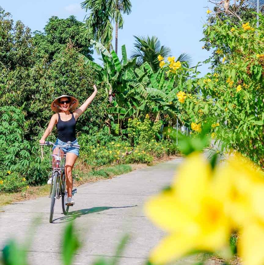 fahrradtour in can tho vietnam
