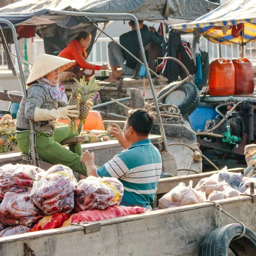 floating market in vietnam floating market in vietnam