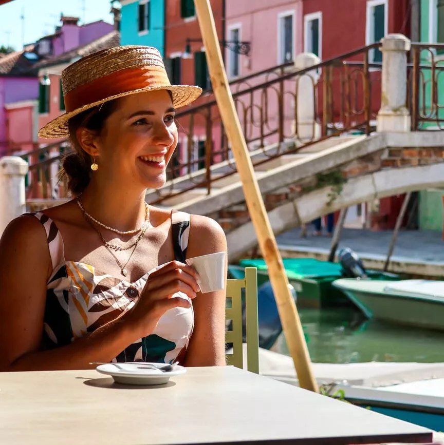 Kaffee trinken in Burano