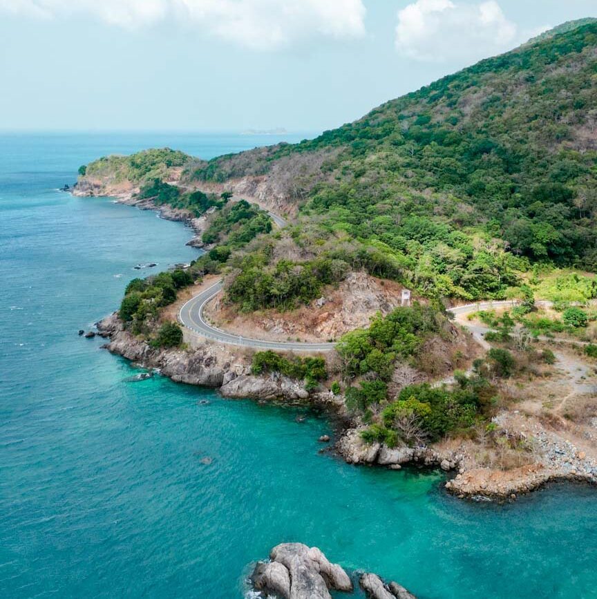 panoramastrassen auf con dao vietnam