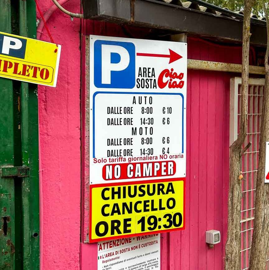 parken auf sardinien ist teuer