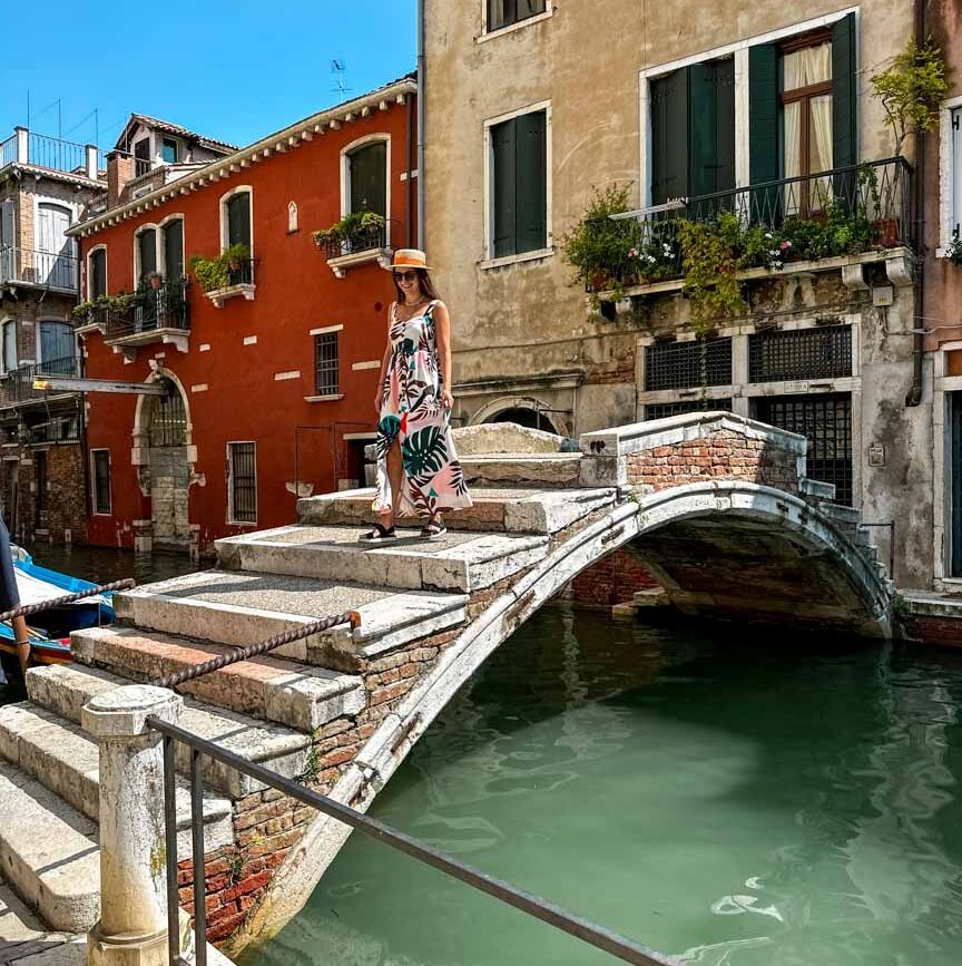 Ponte Chiodo, Brücke ohne Geländer in Venedig