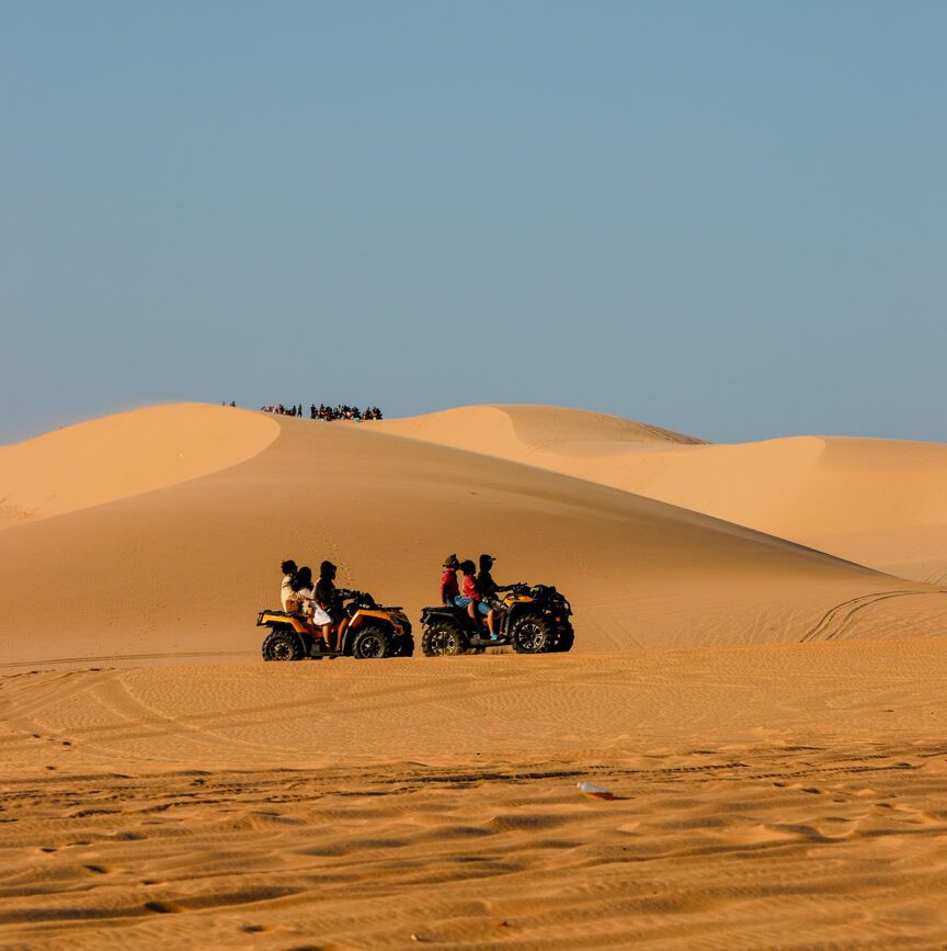 quad touren bei white sand dune vietnam
