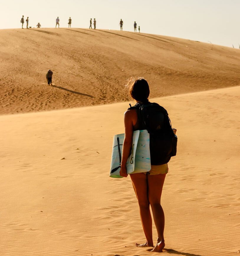 red sand dune in vietnam