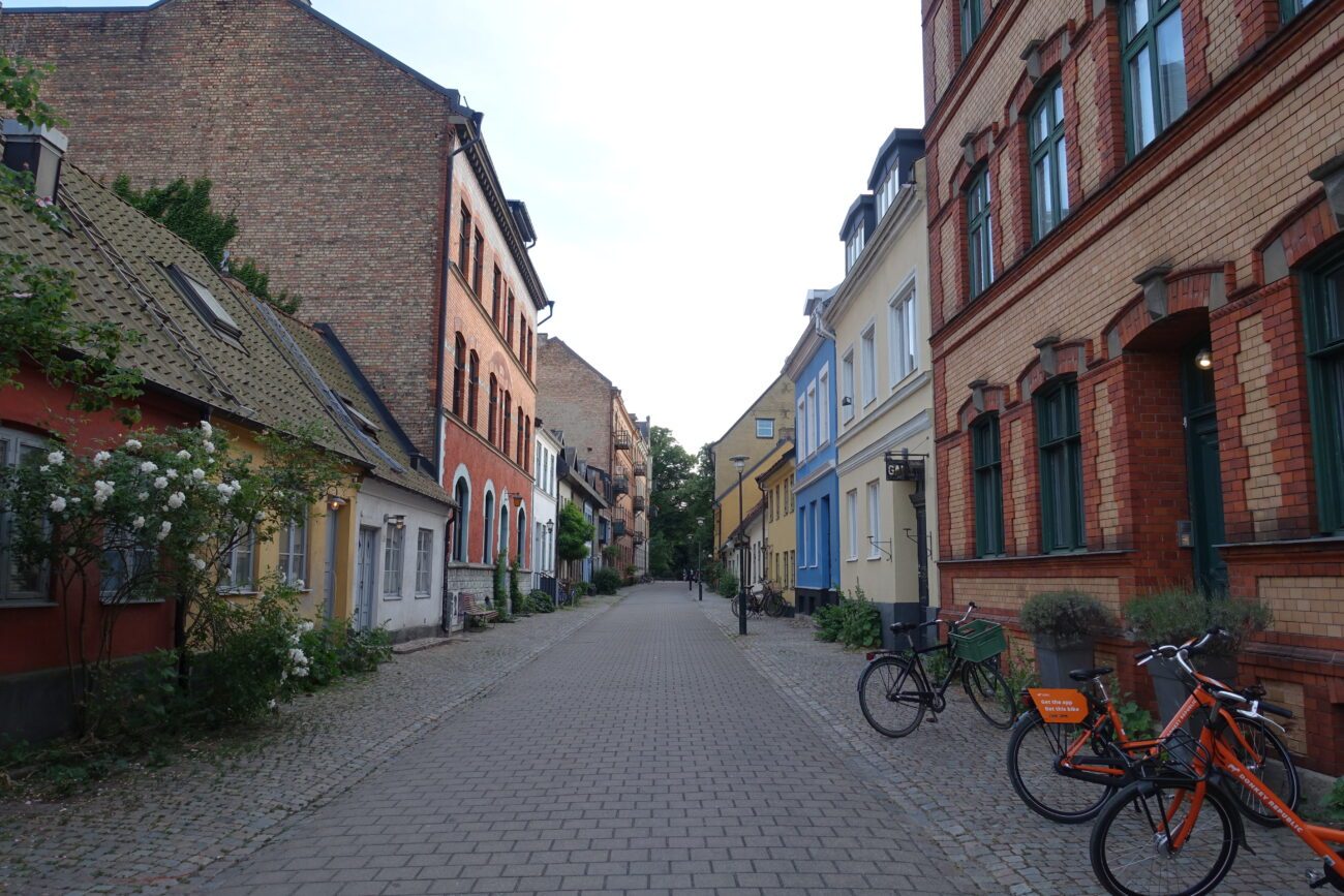 schweden malmoe gassen nahe der innenstadt