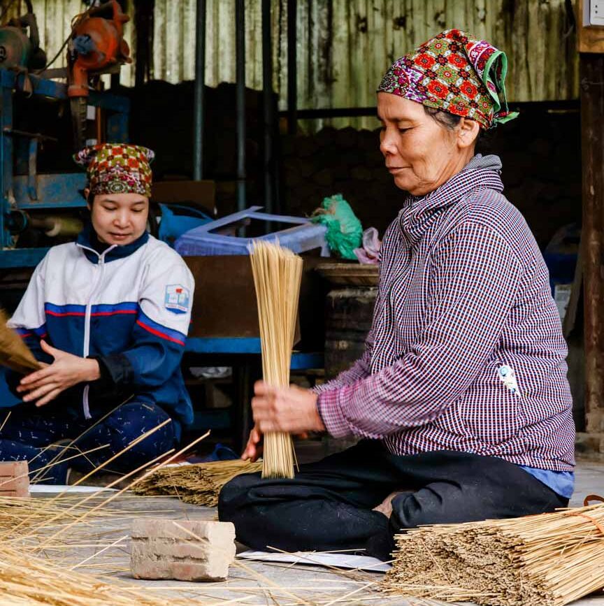 vietnamesinen stellen raeucherstaebchen her