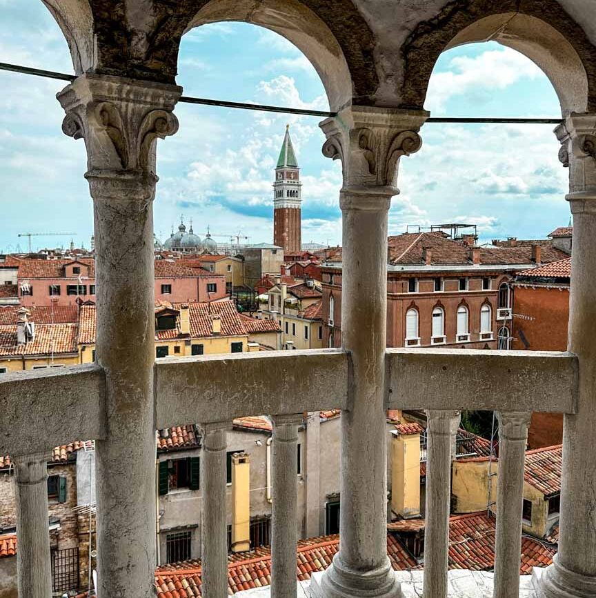 Wendeltreppe bei Palazzo Contarini del Bovolo in Venedig