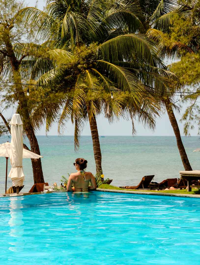 ancarine beach resort phu quoc blick vom pool aus ancarine beach resort phu quoc blick vom pool aus