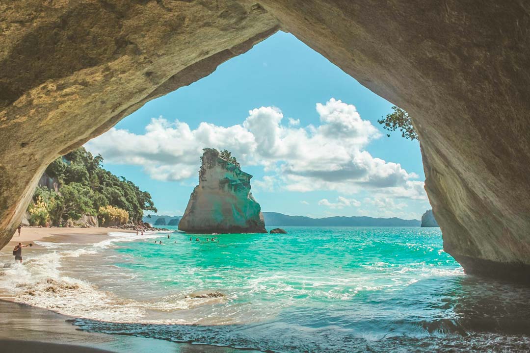 neuseeland nordinsel coromandel cathedral cove