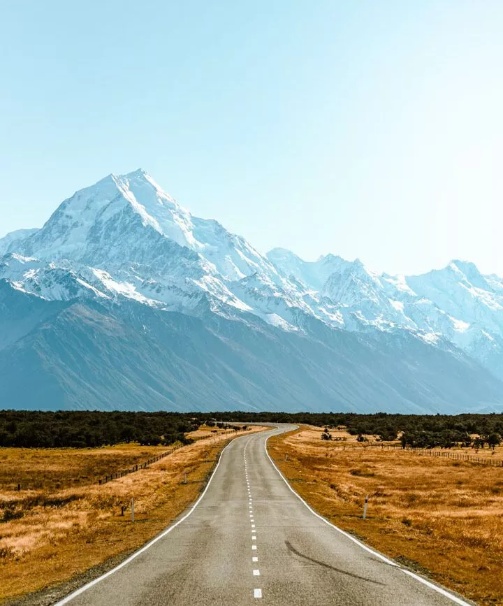 neuseeland suedinsel mount cook strasse neuseeland suedinsel mount cook strasse