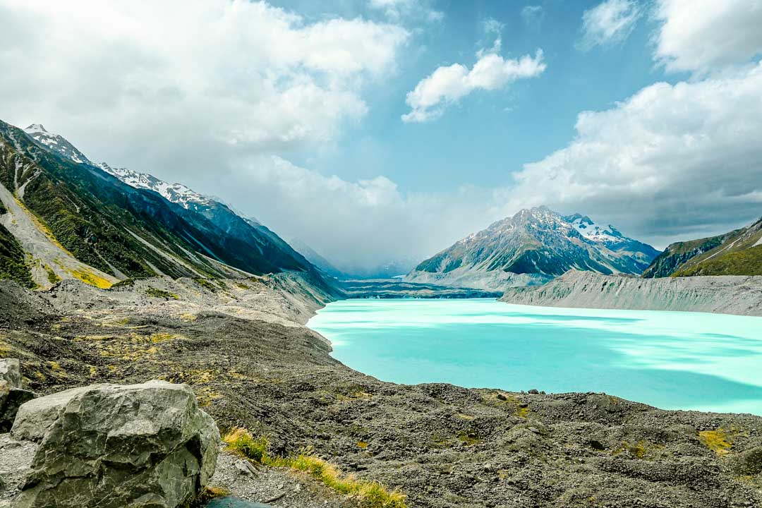 neuseeland suedinsel mount cook tasman glacier neuseeland suedinsel mount cook tasman glacier