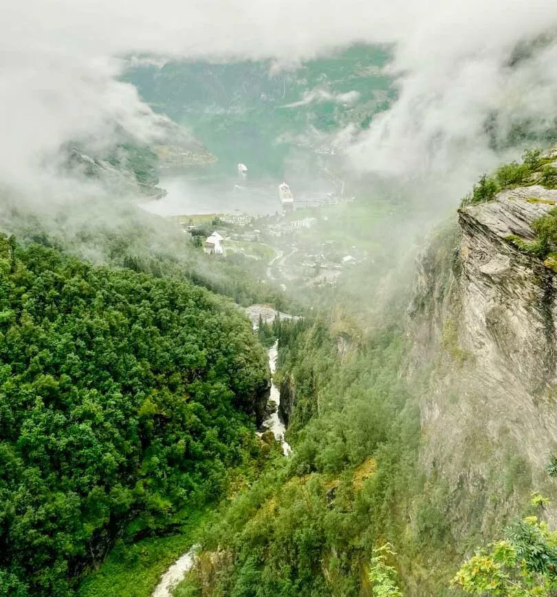 norwegen geiranger wasserfall