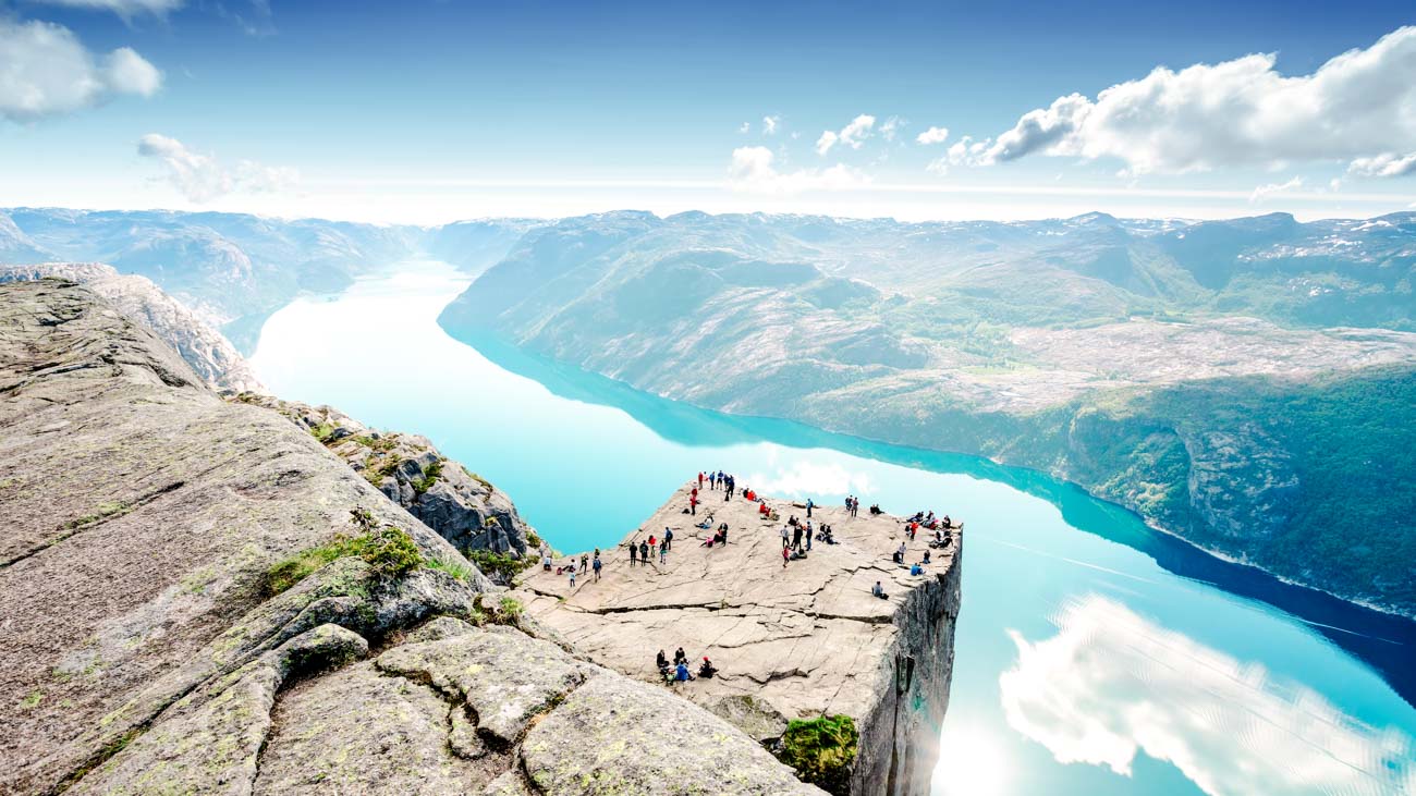 norwegen lysefjord preikestolen Norwegen Lysefjord Preikestolen