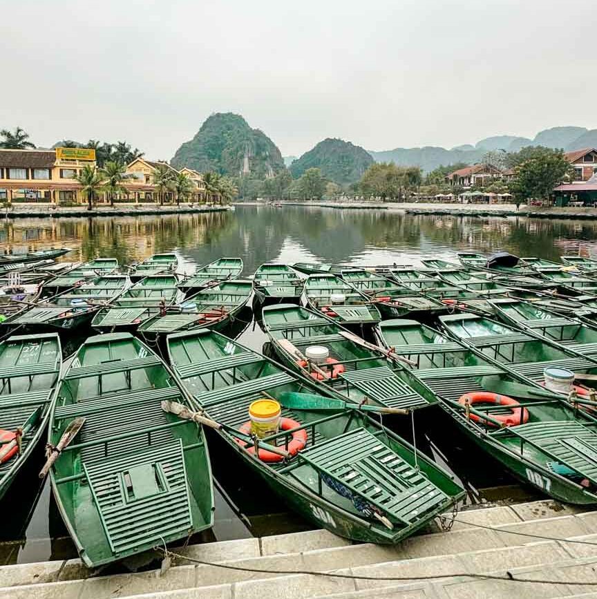 start der tam coc bootstour Start der Tam Coc Bootstour