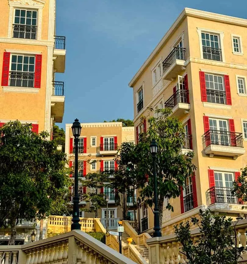 Sunset Town italienische Gassen