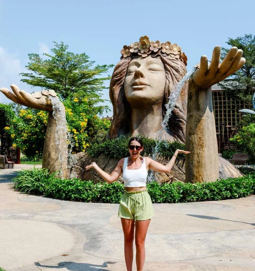 Wasserfälle in der Grand World Phu Quoc