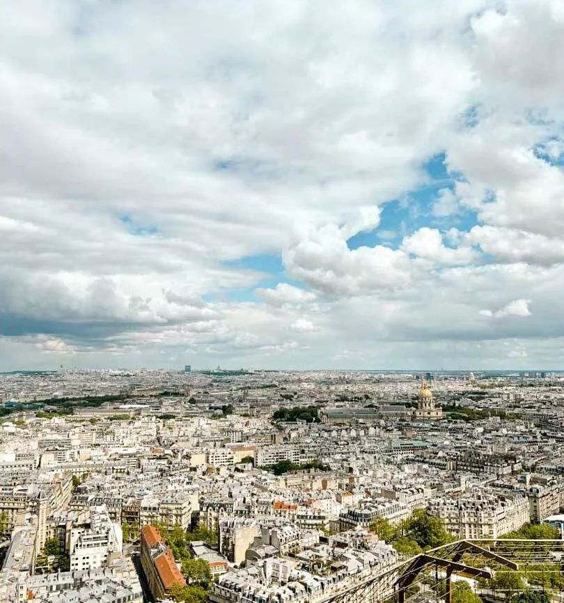 Blick über Paris von der zweiten Plattform