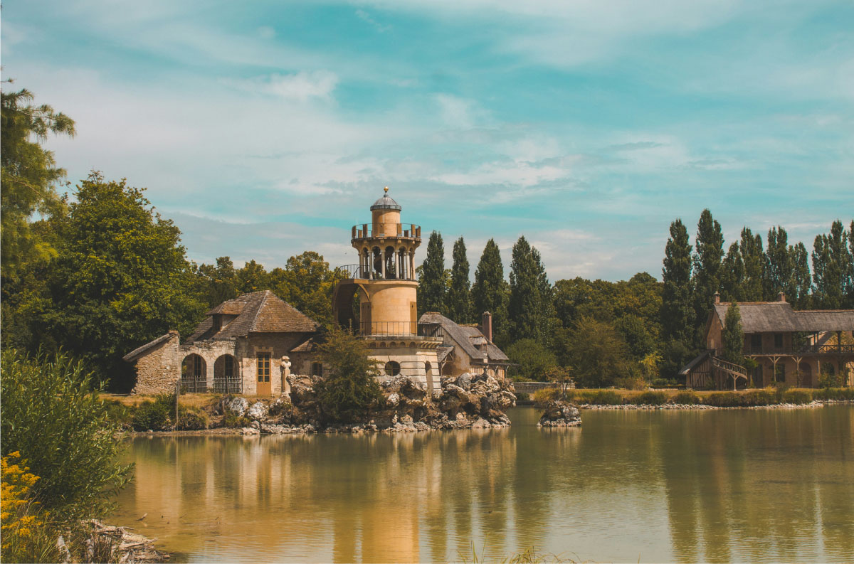 Das Dorf der Königin am See, Hameau de la Reine in Versailles, Paris
