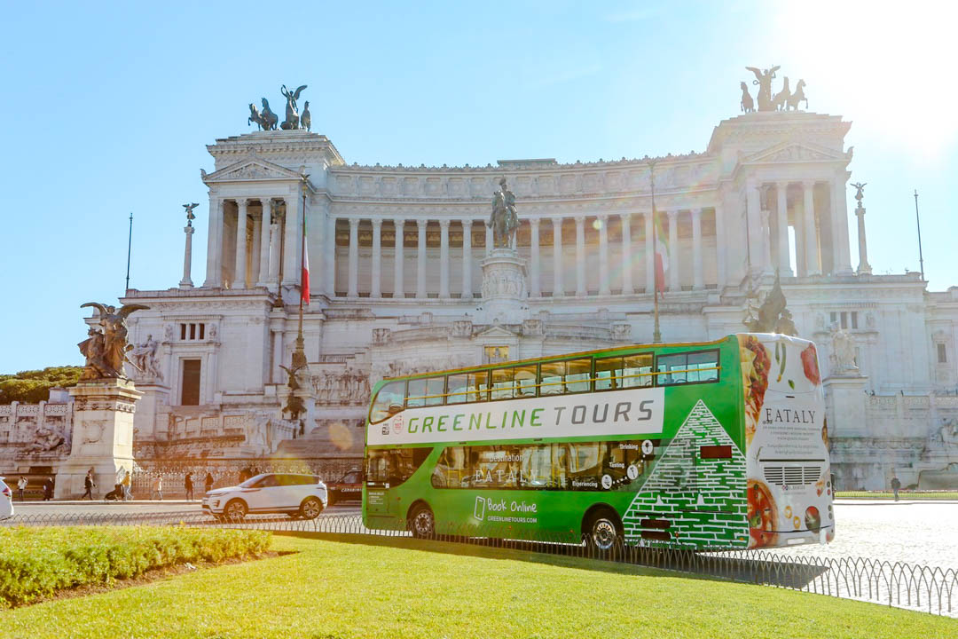 greenline bus in rom hop on hop off bus