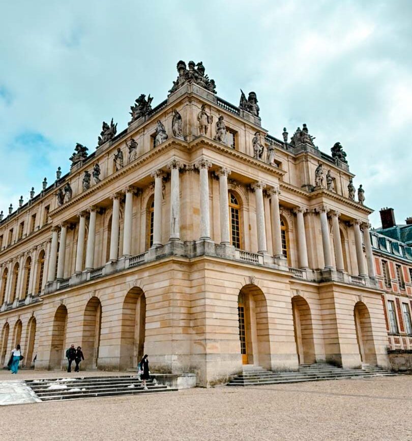 Ansicht von Versailles von vorne, Paris