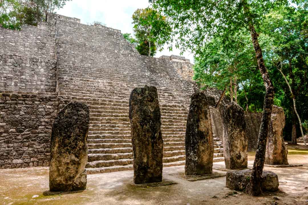 calakmul pyramide pyramide treppen stelen calakmul pyramide pyramide treppen stelen