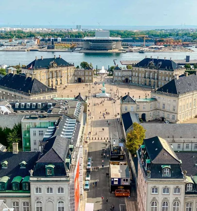 daenemark kopenhagen amalienborg schoss von oben