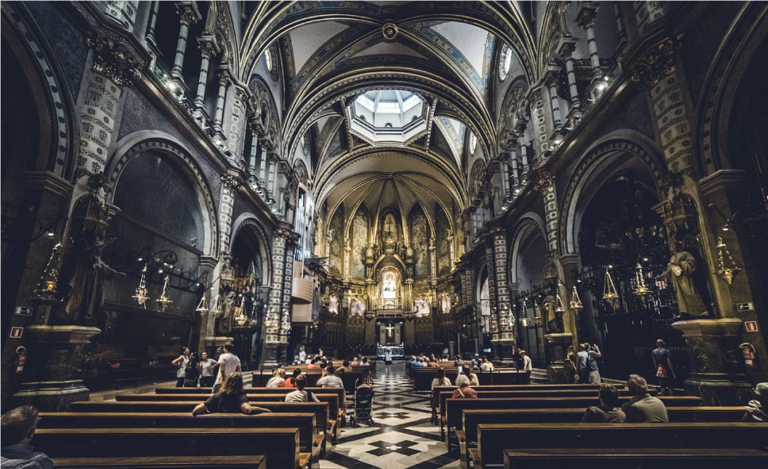 kloster montserrat von innen barcelona