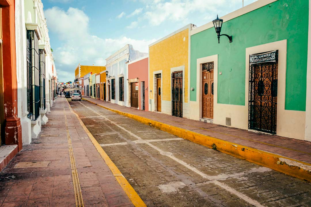 mexiko yucatan campeche bunte strasse 1