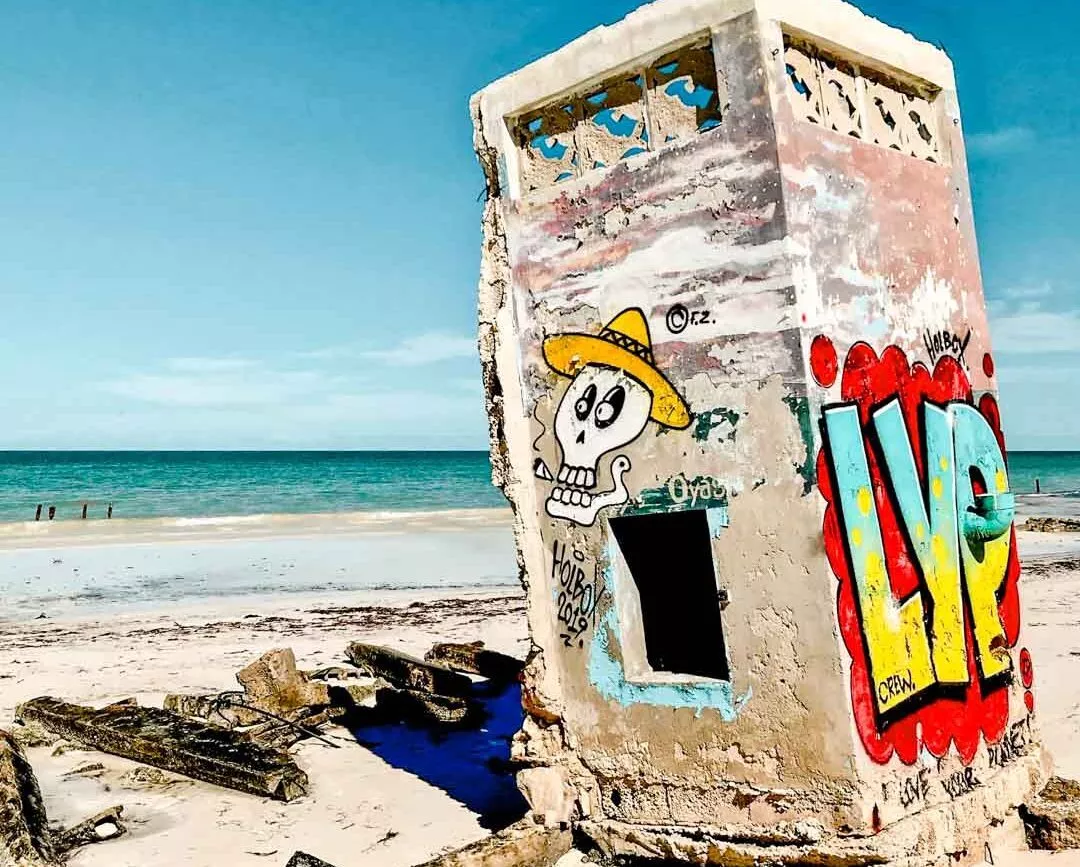 mexiko yucatan holbox graffiti mexiko yucatan holbox graffiti