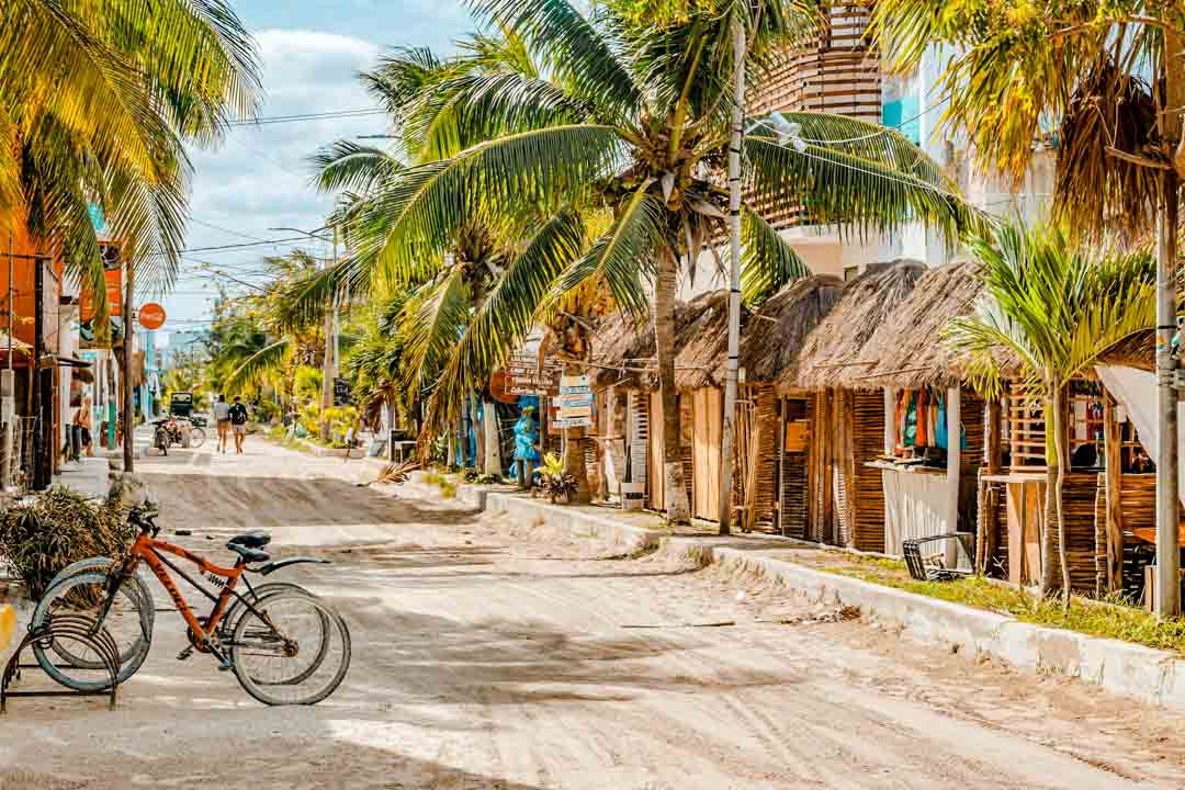 mexiko yucatan holbox strasse mexiko yucatan holbox strasse