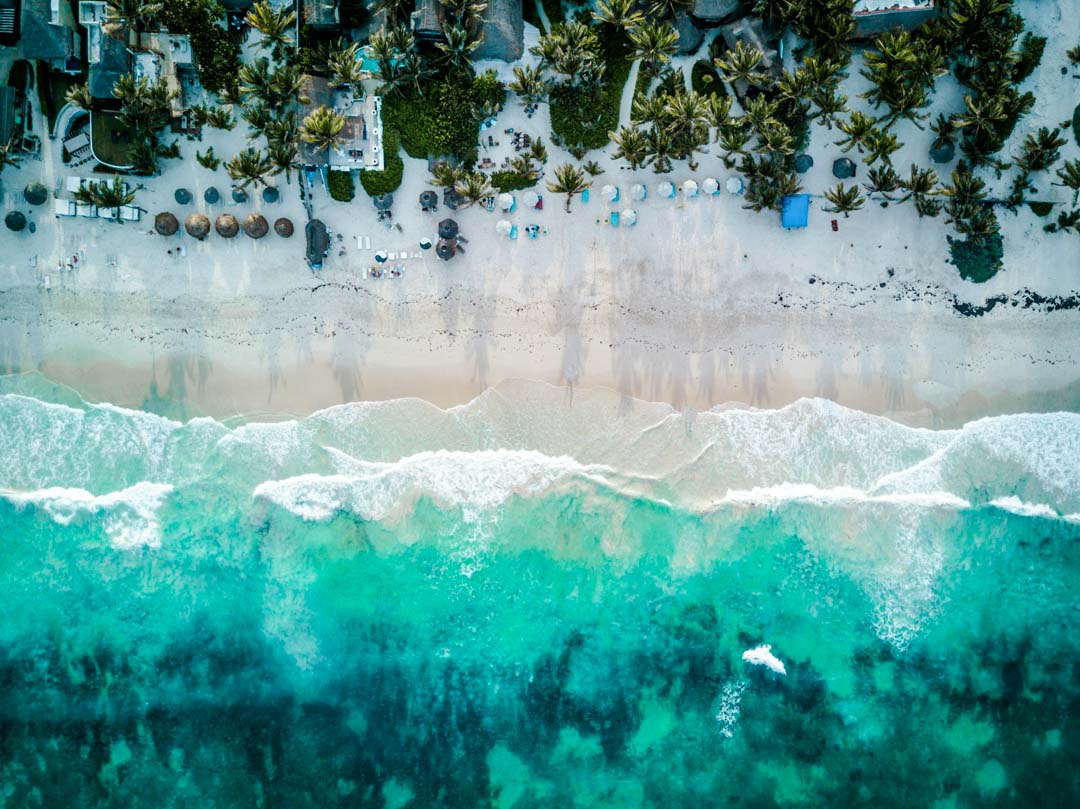 mexiko yucatan tulum strand von oben 1 2