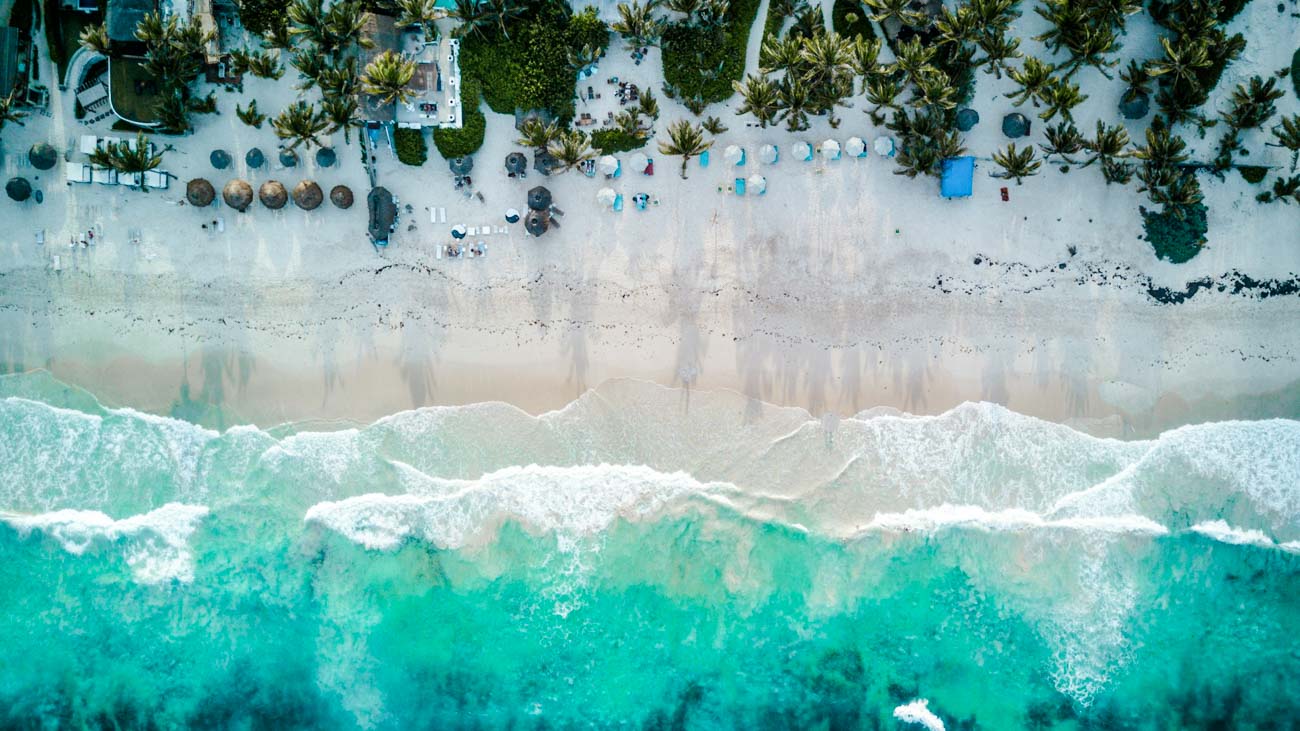 mexiko yucatan tulum strand von oben 2 Mexiko Yucatan Tulum Strand von oben