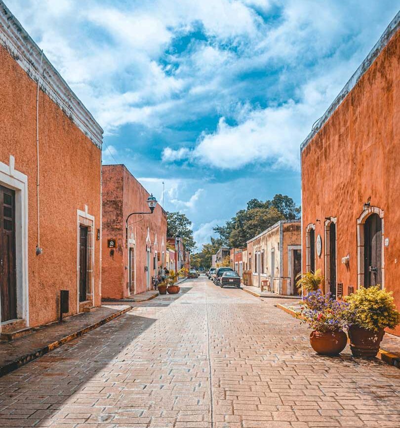mexiko yucatan valladolid strasse