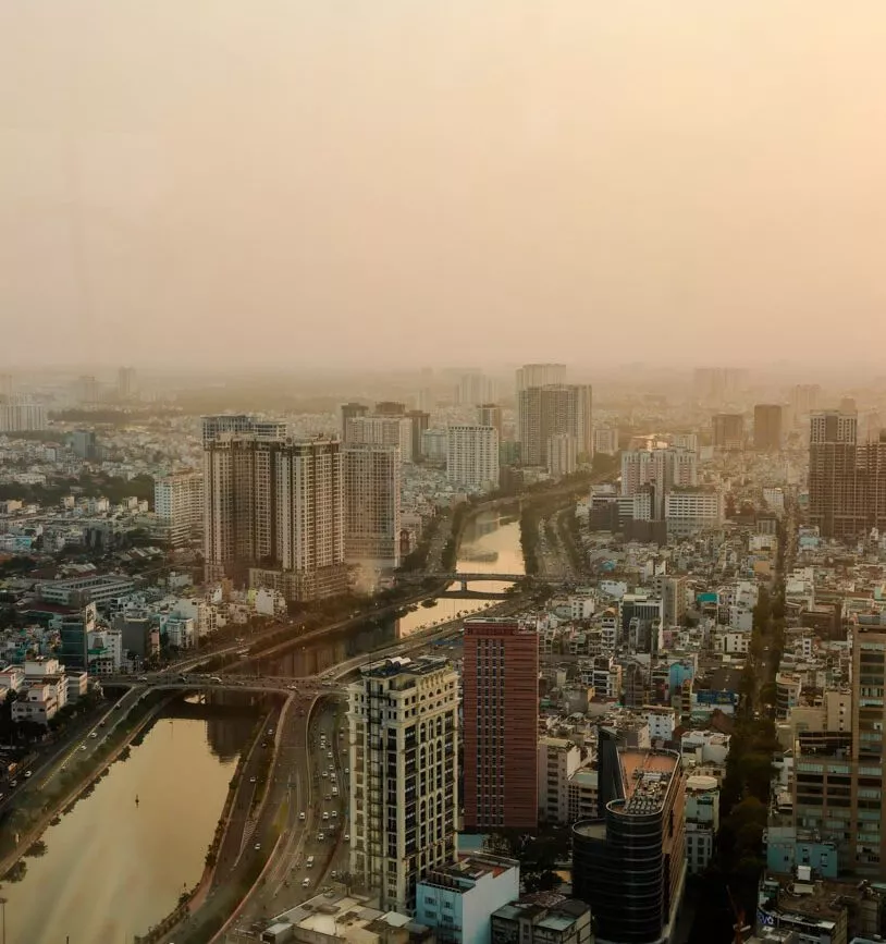 ausblick vom saigon skydeck ho chi minh stadt