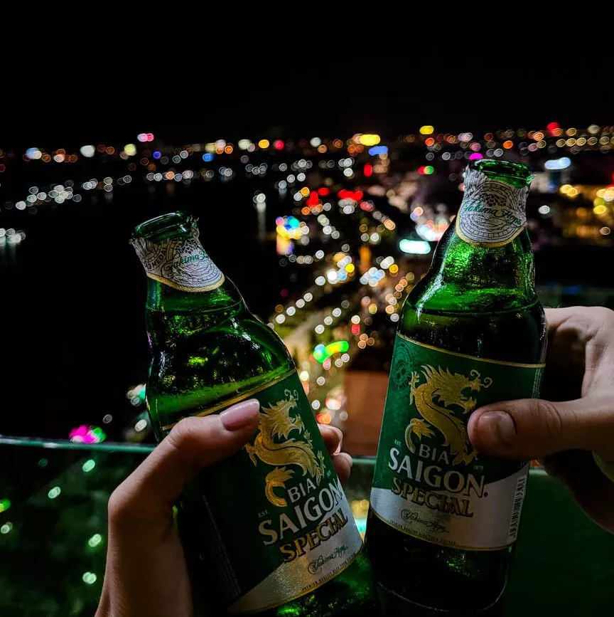 Ausblick von der Ninh Kieu Sky Bar in Can Tho