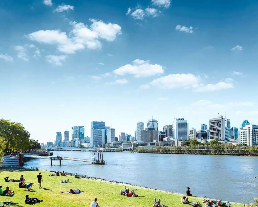 australien brisbane riverfront park australien brisbane riverfront park