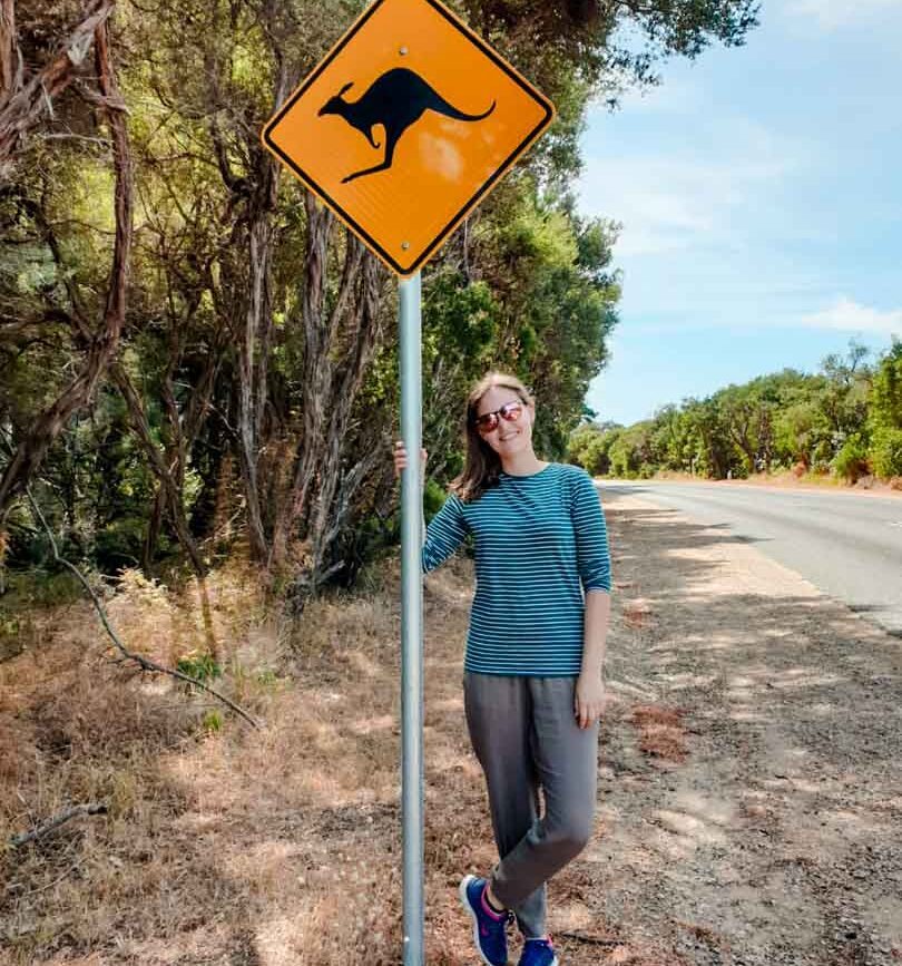 australien kaenguruschild