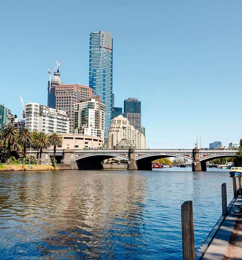 australien melbourne ausblick auf melbourne