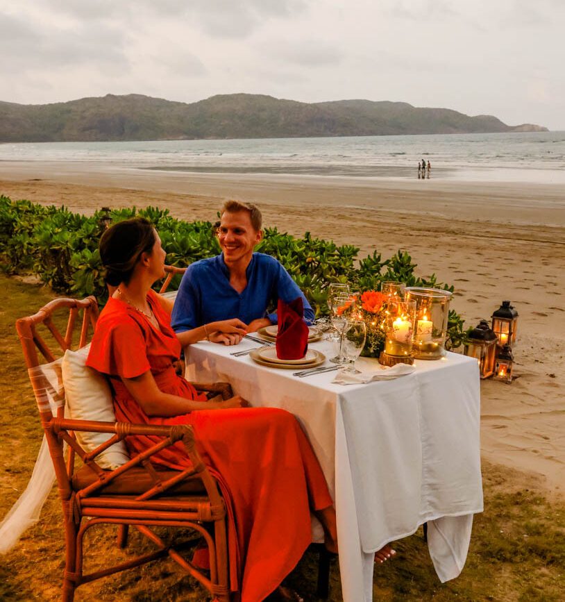 dinner am beach im poulo condor boutique resort spa