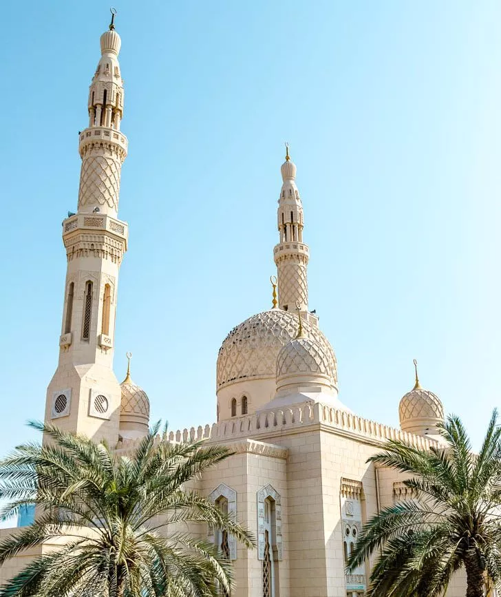 dubai jumeirah moschee von aussen Dubai Jumeirah Moschee von außen