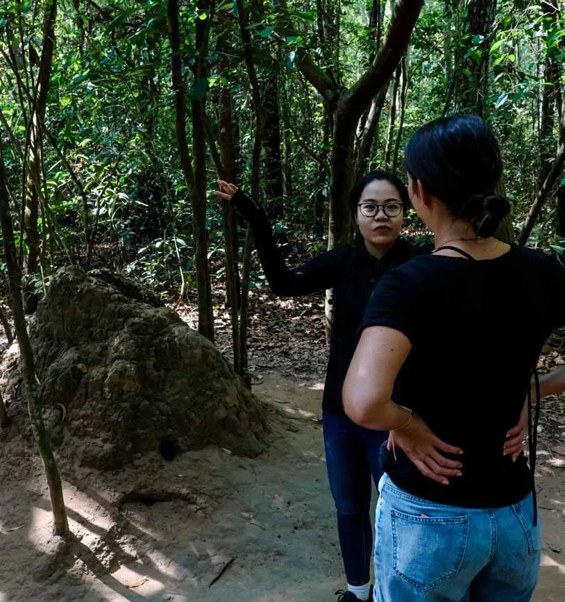 fuehrung durch die cu chi tunnel saigon Führung durch die Cu-Chi-Tunnel, Saigon