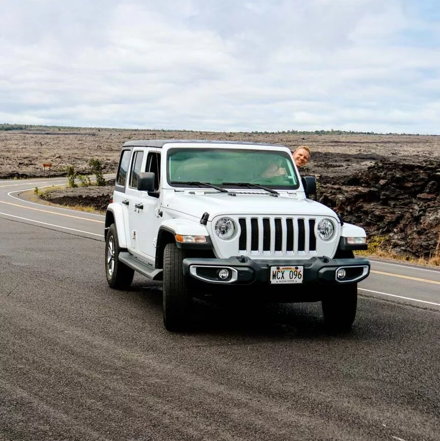 jeep als mietwagen auf big island hawaii dort ist allrad von vorteil