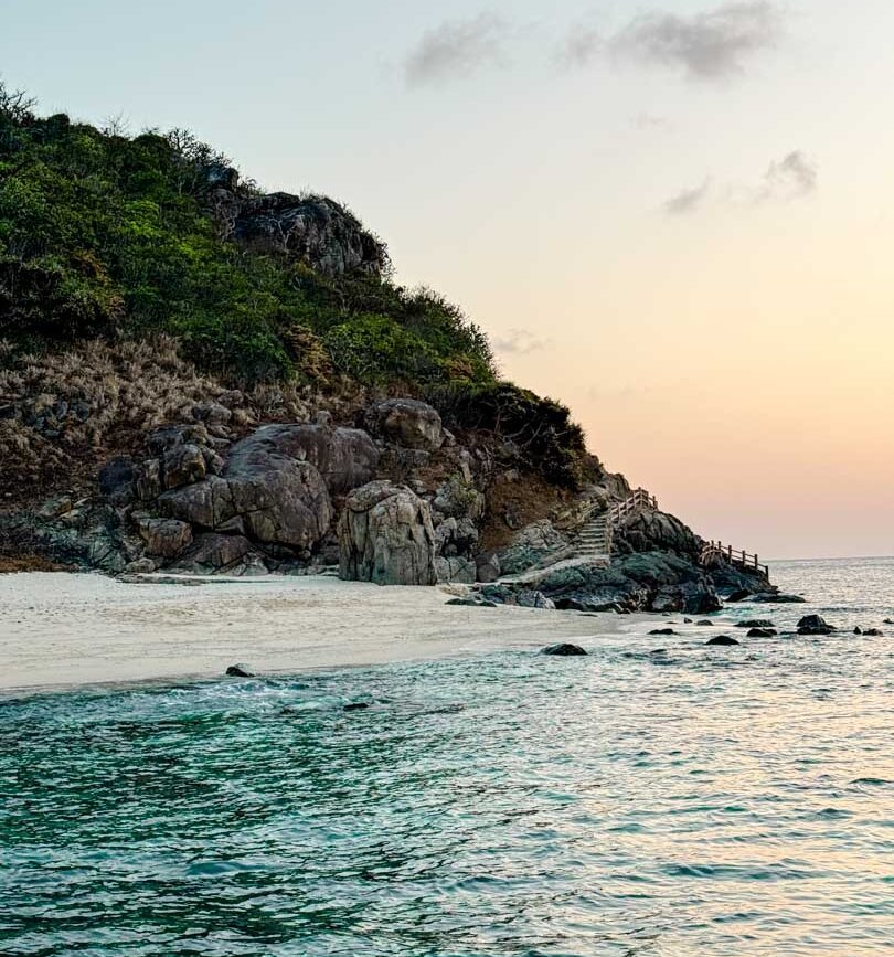 kleine insel rund um con dao vietnam