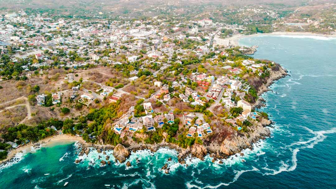 mexico puerto escondido luftbild mexico puerto escondido luftbild