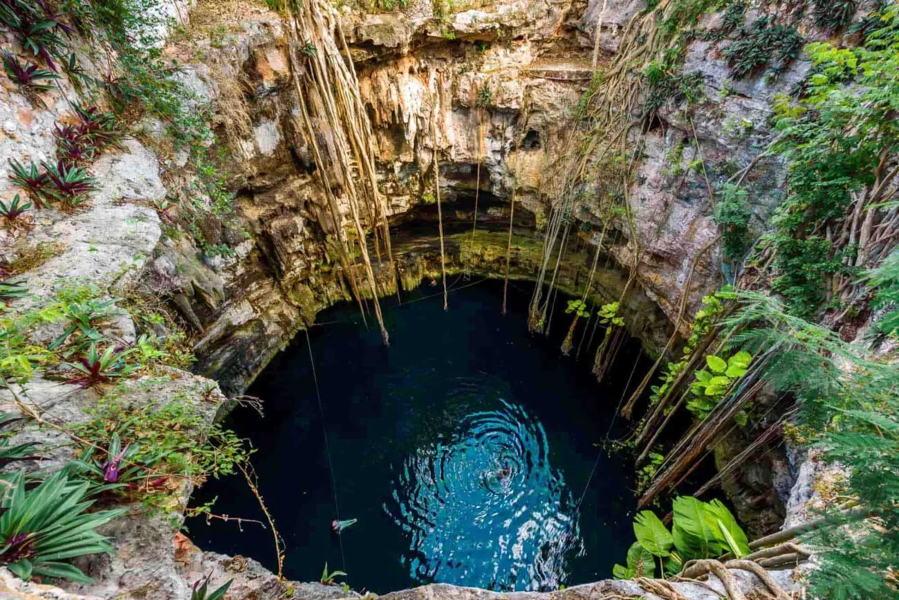 mexiko valladolid cenote oxman